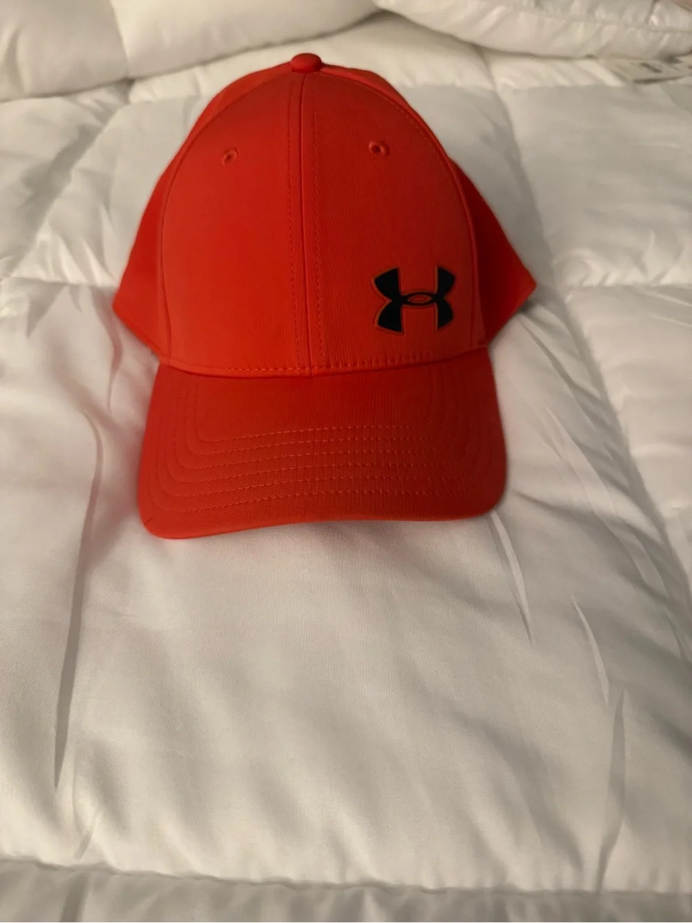 Under Armour Orange Baseball Cap with Black Logo